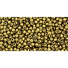 Круглый бисер ТОХО 11/0 HYBRID Metallic - Spicy Mustard (YPS0017) - 250гр