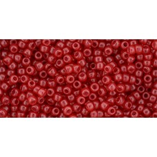 Круглый бисер ТОХО 11/0 HYBRID Milky - Aurora Red (YPS0022) - 250гр