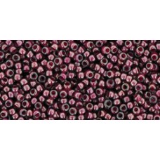 Круглый бисер ТОХО 15/0 Inside-Color Gray/Magenta-Lined (1076) - 100гр