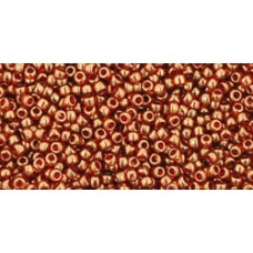 Круглый бисер ТОХО 15/0 Gold-Lustered African Sunset (329) - 100гр