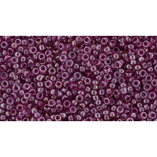 Круглый бисер ТОХО 15/0 Inside-Color Lt Amethyst/Fuschia-Lined OS (356) - 100гр