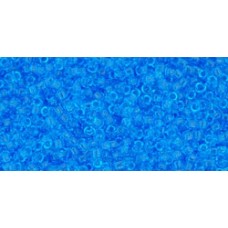 Круглый бисер ТОХО 15/0 Transparent Dk Aquamarine (3B) - 100гр