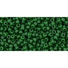 Круглый бисер ТОХО 15/0 Opaque Pine Green (47H) - 100гр