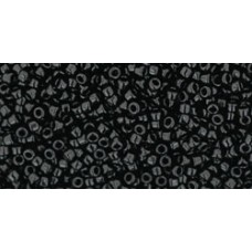 Круглый бисер ТОХО 15/0 Opaque Jet (49) - 100гр