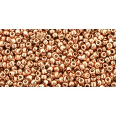 Японский круглый бисер TOHO Beads 15/0 Galvanized Rose Gold (551)