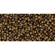 Круглый бисер ТОХО 15/0 Matte-Color Dk Copper (702) - 100гр