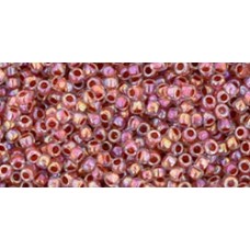 Круглый бисер ТОХО 15/0 Inside-Color Rainbow Crystal/Sandstone-Lined (784) - 100гр