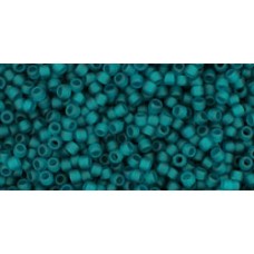 Круглый бисер ТОХО 15/0 Transparent-Frosted Teal (7BDF) - 100гр