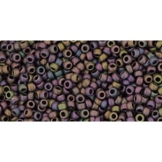 Круглый бисер ТОХО 15/0 Frosted Metallic Iris - Purple (85F) - 100гр