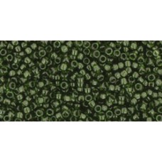 Круглый бисер ТОХО 15/0 Transparent Olivine (940) - 100гр