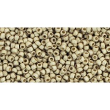 Круглый бисер ТОХО 15/0 PermaFinish - Matte Galvanized Aluminum (PF558F) - 100гр