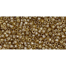 Бисер Трежерес ТОХО 11/0 Gold-Lined Champagne (1004) - 100гр