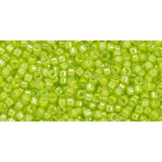 Бисер Трежерес ТОХО 11/0 Yellow-Lined Lemon Lime (1045) - 100гр
