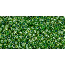 Бисер Трежерес ТОХО 11/0 Shamrock-Lined Lt Jonquil (1048) - 100гр