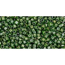 Бисер Трежерес ТОХО 11/0 Green-Lined Peridot (1049) - 100гр