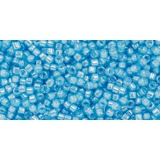 Бисер Трежерес ТОХО 11/0 White-Lined Baby Blue (1053) - 100гр