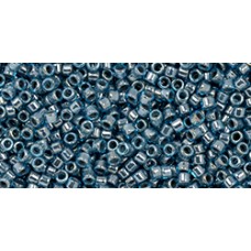 Бисер Трежерес ТОХО 11/0 Gray-Lined Lt Aqua (1054) - 100гр