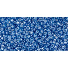 Бисер Трежерес ТОХО 11/0 Cornflower-Lined Crystal (1055) - 100гр