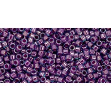 Бисер Трежерес ТОХО 11/0 Fuchsia-Lined Sapphire (1063) - 100гр