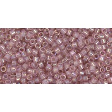 Бисер Трежерес ТОХО 11/0 Translucent Dusty Rose Rainbow (1251) - 100гр
