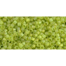 Трежерес ТОХО 11/0 Transparent-Rainbow-Frosted Lime Green (164F) - 100гр Трежерес ТОХО 11/0 Transparent-Rainbow-Frosted Lime Green (164F) - 100гр