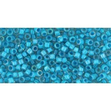Трежерес ТОХО 11/0 Inside-Color Luster Crystal/Opaque Aqua-Lined (183) - 100гр Трежерес ТОХО 11/0 Inside-Color Luster Crystal/Opaque Aqua-Lined (183) - 100гр