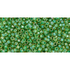 Бисер Трежерес ТОХО 11/0 Clover-Lined Lt Jonquil Rainbow (1830) - 100гр