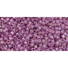 Бисер Трежерес ТОХО 11/0 Pansy-Lined Crystal Rainbow (1840) - 100гр