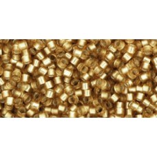 Трежерес ТОХО 11/0 Silver-Lined Frosted Lt Topaz (22F) - 100гр