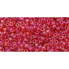 Трежерес ТОХО 11/0 Inside-Color Rainbow Lt Topaz/Mauve-Lined (241) - 100гр