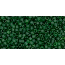 Бисер Трежерес ТОХО 11/0 Frosted Emerald-Lined Peridot (249FM) - 100гр