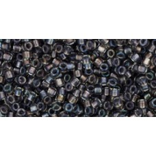 Трежерес ТОХО 11/0 Inside-Color Gold-Luster Crystal/Opaque Gray-Lined (266) - 100гр