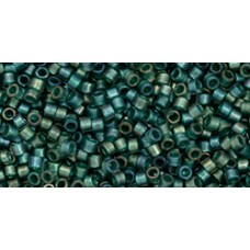 Бисер Трежерес ТОХО 11/0 Teal-Lined Crystal (270F) - 100гр