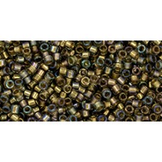 Бисер Трежерес ТОХО 11/0 Gold-Lined Luster Black Diamond (271) - 100гр