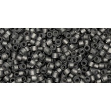 Бисер Трежерес ТОХО 11/0 Frosted Gunmetal-Lined Crystal Luster (282FM) - 100гр