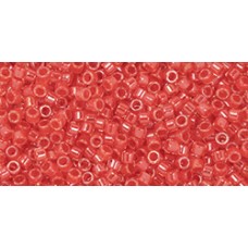 Бисер Трежерес ТОХО 11/0 Tomato-Lined Crystal (341) - 100гр