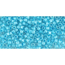 Трежерес ТОХО 11/0 Inside-Color Crystal/Opaque Blue-Lined (351) - 100гр