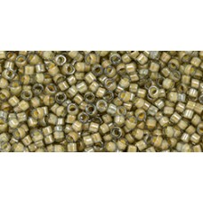 Бисер Трежерес ТОХО 11/0 Orange Creme-Lined Black Diamond (369) - 100гр