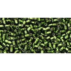 Трежерес ТОХО 11/0 Silver-Lined Olivine (37) - 100гр