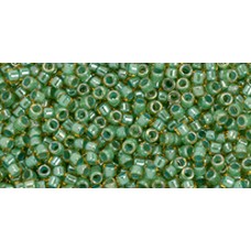 Бисер Трежерес ТОХО 11/0 Mint Julep-Lined Topaz (380) - 100гр