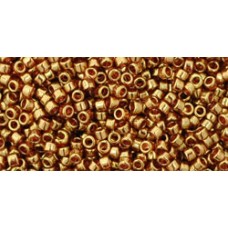 Трежерес ТОХО 11/0 Gold-Lustered Transparent Pink (421) - 100гр