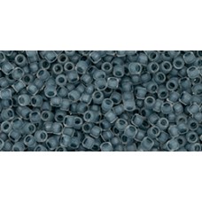 Бисер Трежерес ТОХО 11/0 Frosted Montana Blue-Lined Crystal Rainbow (773FM) - 100гр