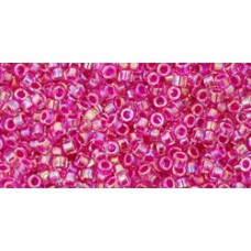 Трежерес ТОХО 11/0 Inside-Color Luster Crystal/Hot Pink-Lined (785) - 100гр