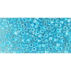 Трежерес ТОХО 11/0 Inside-Color Rainbow Crystal/Blue Turquoise-Lined (787) - 100гр