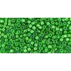 Трежерес ТОХО 11/0 Inside-Color Peridot/White-Lined (795) - 100гр