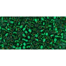 Трежерес ТОХО 11/0 Gold-Lined Emerald (881) - 100гр