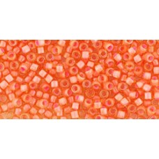 Трежерес ТОХО 11/0 Inside-Color Lt Topaz/Coral Pink-Lined (925) - 100гр