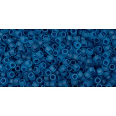 Бисер Трежерес ТОХО 11/0 Frosted Capri-Lined Aqua (932FM) - 100гр