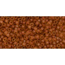 Бисер Трежерес ТОХО 11/0 Frosted Brick Red-Lined Jonquil (951FM) - 100гр