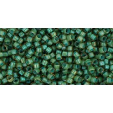 Трежерес ТОХО 11/0 Inside-Color Rainbow Lt Topaz/Sea Foam-Lined (952) - 100гр